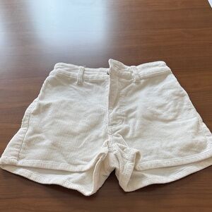Billabong Cream High-Waist Ribbed Corduroy Shorts